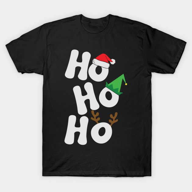 Ho Ho Ho Santa Claus Christmas Gift T-Shirt by BadDesignCo